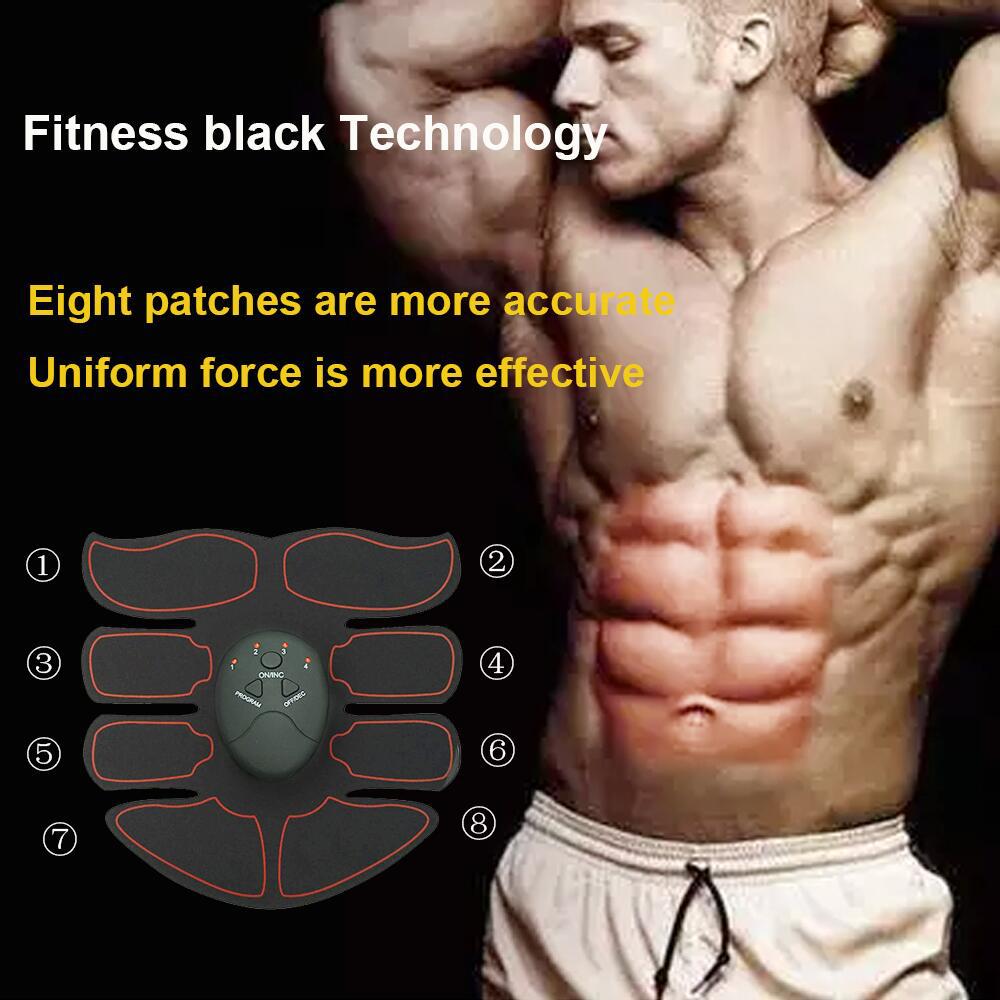 Electric Muscle Stimulator Wireless Trainer Abdominal ABS Stimulator Fitness Body Slimming Massager