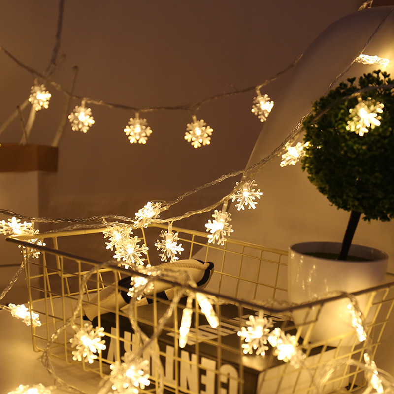 Snowflake String Lights Christmas Tree Fairy Garlands Curtain light Outdoor for Xmas Party decor