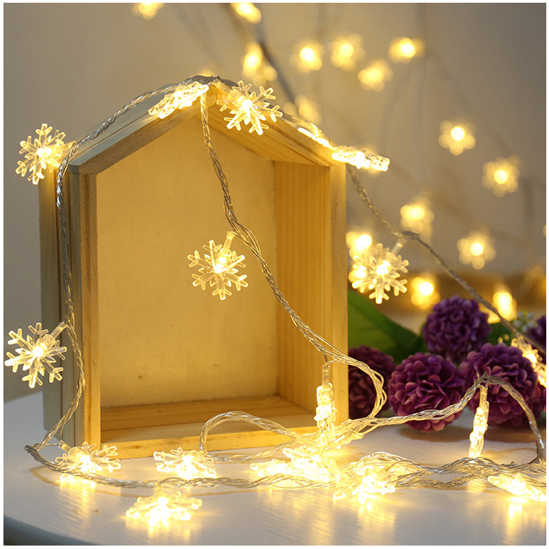 Snowflake String Lights Christmas Tree Fairy Garlands Curtain light Outdoor for Xmas Party decor