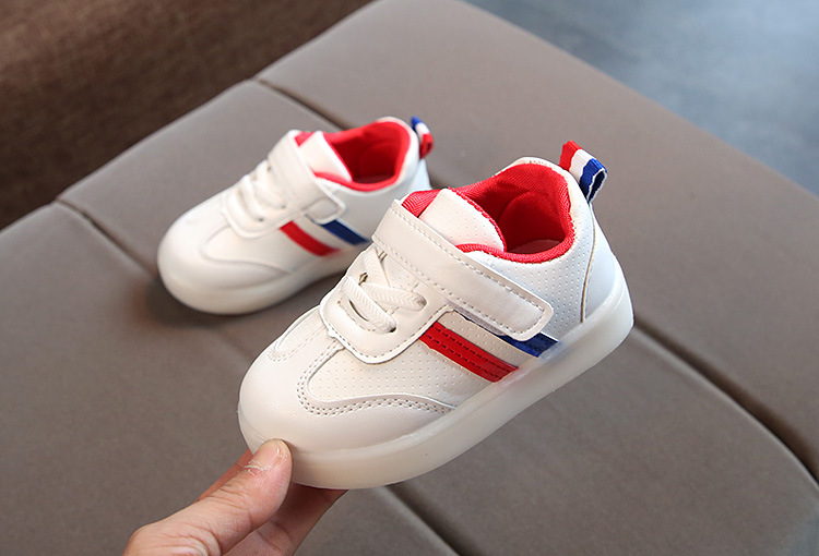 Spring Baby boy fashion light board shoes casual shoes girl kids LED flash sneakers