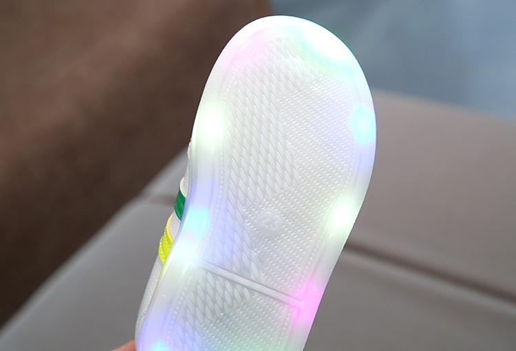 Spring Baby boy fashion light board shoes casual shoes girl kids LED flash sneakers