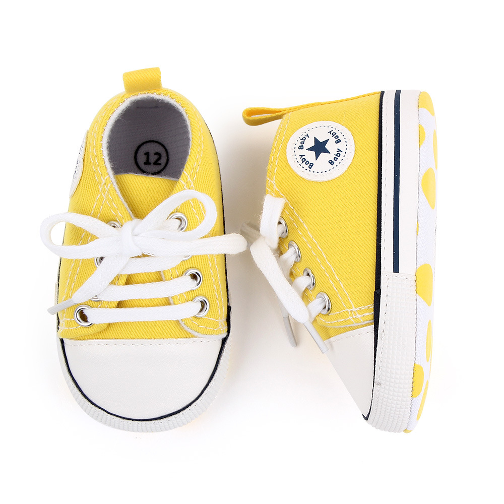 Infant & Toddler Unisex Anti-Slip Canvas Sport Sneakers - Perfect First Walkers for Newborn Babies & Little Ones in Kenya - Breathable & Flexible Design for Safe Learning Steps