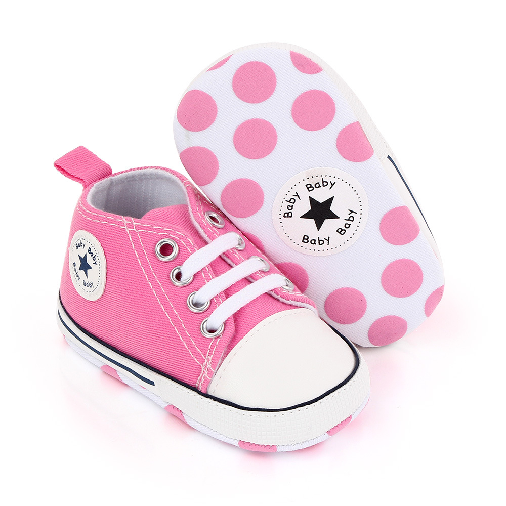 Infant & Toddler Unisex Anti-Slip Canvas Sport Sneakers - Perfect First Walkers for Newborn Babies & Little Ones in Kenya - Breathable & Flexible Design for Safe Learning Steps