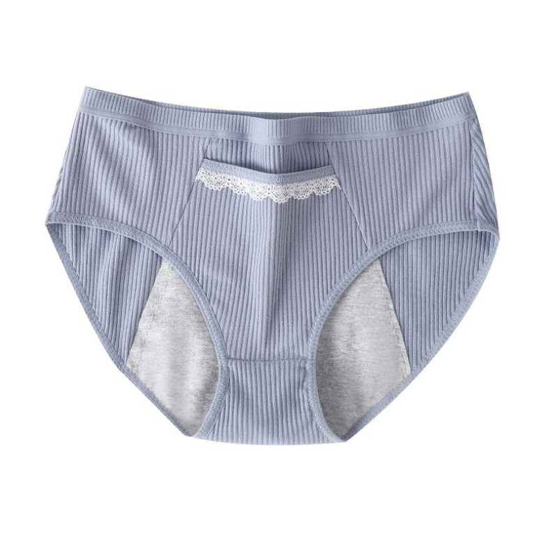 4Pcs/Set Menstrual Panties Cotton Women&apos;s Underwear Leak Proof Incontinence Mid-Waist Sexy Intimates
