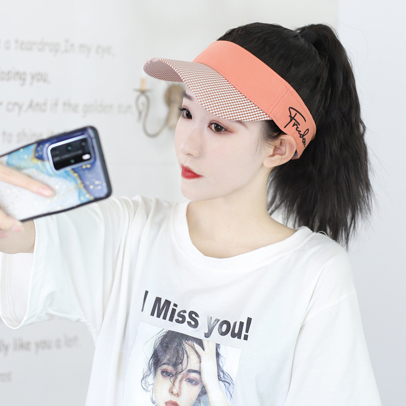 Wig camouflage baseball cap women ins street fashion duck tongue cap women leisure golf cap