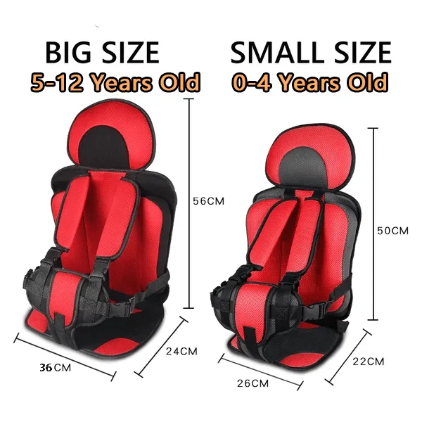 Child Safety Seat Mat for 6 Months To 12 Years Old Breathable Chairs Mats Baby Car Seat Cushion Adjustable Stroller Seat Pad Ergonomic Toddler Car Seat for Happy Journeys
