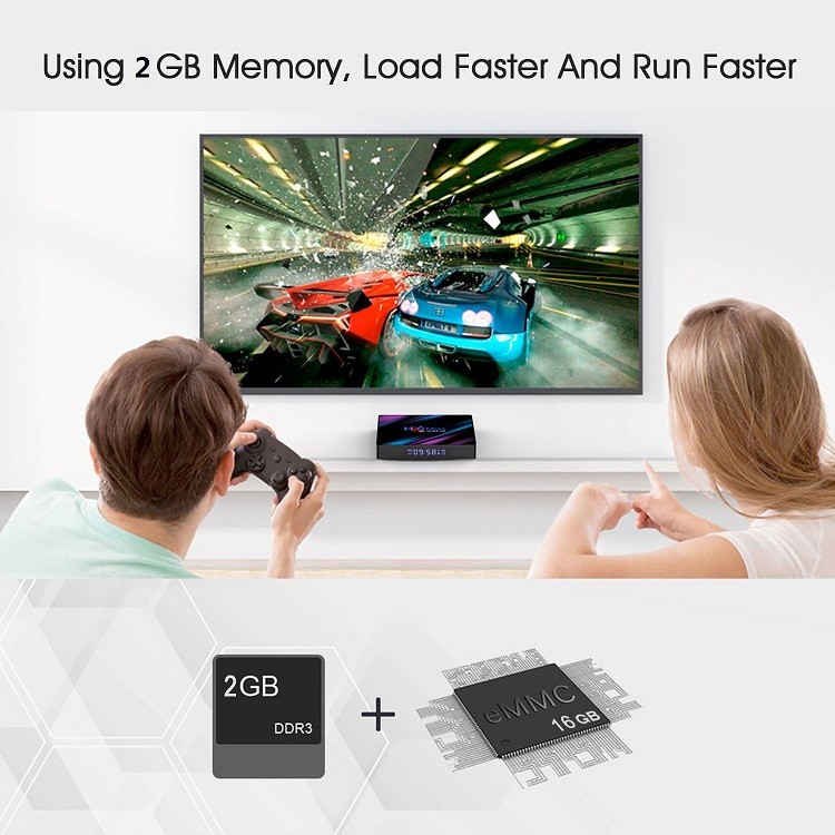 Android Smart Tv box h96 max RK3318 4K HD 2GB + 16GB h96max Network Player Android 9.0 iptv box player  iptv set top box media player TV receiver