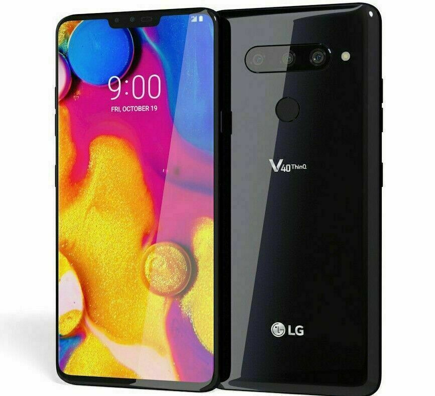 Refurbished Phone LG V40 ThinQ 64GB + 6GB RAM Snapdragon 845 6.4 inches Android Mobile Smartphone
