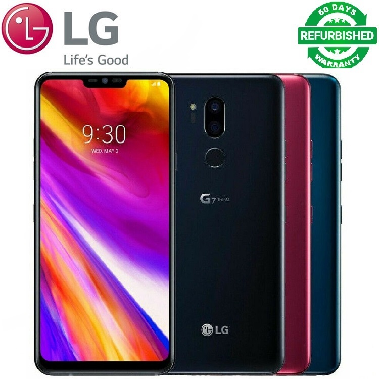 Refurbished Phone LG G7 ThinQ 64GB ROM + 4GB RAM 6.1&quot; 16MP Camera Snapdragon 845 Mobile Phone Single Sim Smartphone