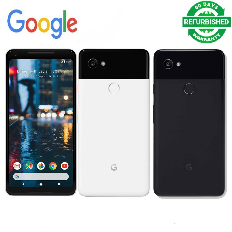 Refurbishe Phone Google Pixel 2 XL 64GB 128GB Mobile Phone 6&quot; Snapdragon 835 Octa Core 4G LTE 4GB RAM