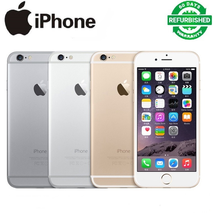 refurbished phone apple iphone 6 64GB + 1GB with fingerprint Unlock 8MP+1.2MP 4.7 inch 2G/3G/4G LTE mobile phone Single sim less than 1810 mAh iphone6