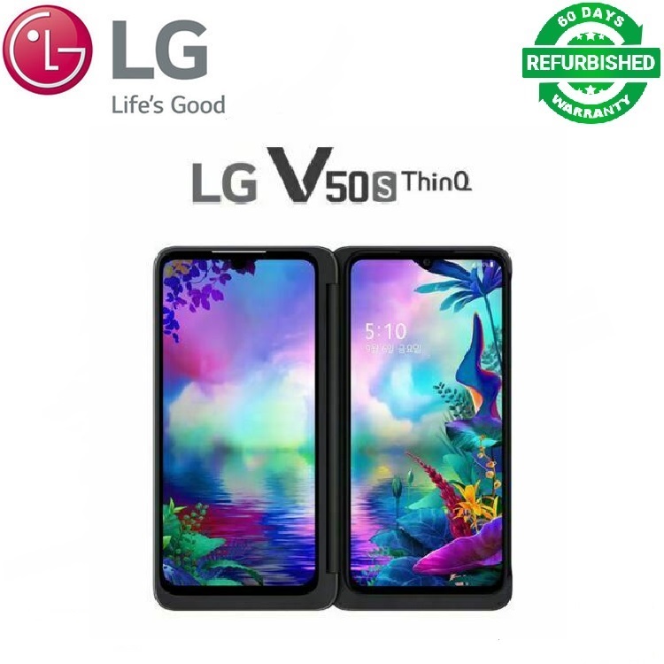 Refurbished LG V50S ThinQ 5G Single screen / Dual Screen 256GB + 8GB RAM Snapdragon 855 6.4 inches Single Sim Smartphone phone