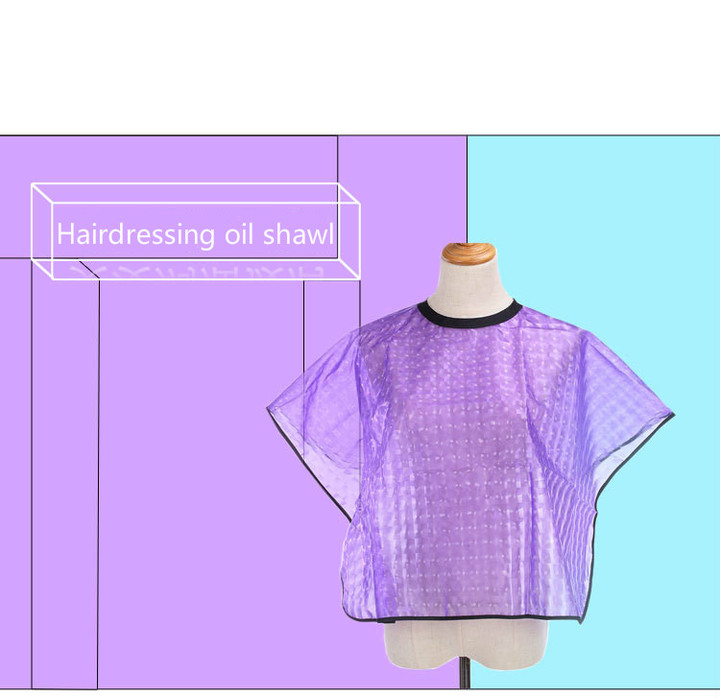 Beauty salon dyed shawl barber shop hair salon waterproof non-stick hair cloth hairdressing tools