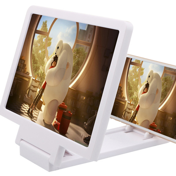 Screen magnifier 3D Movie Amplifiers 3X Zoom Enlarged Phone Screen Video Radiation Eye desk magnif