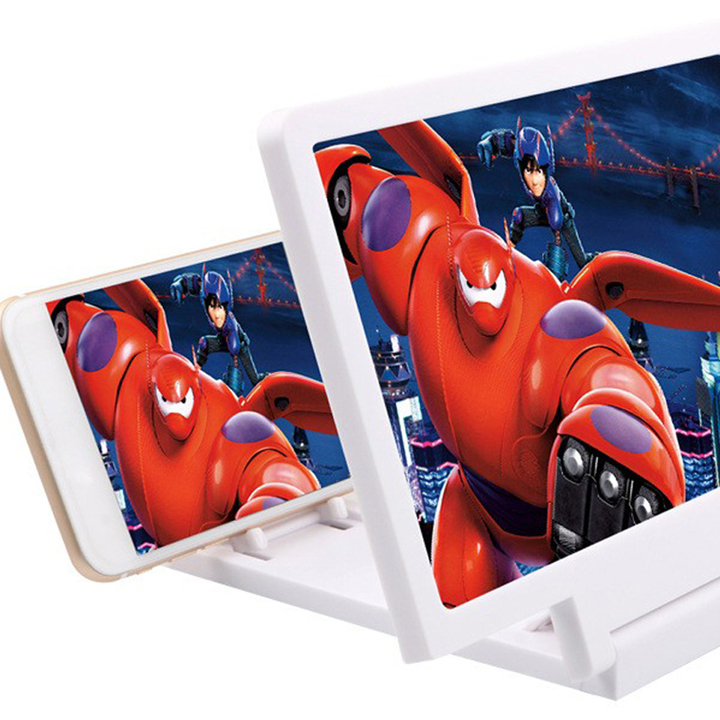 Screen magnifier 3D Movie Amplifiers 3X Zoom Enlarged Phone Screen Video Radiation Eye desk magnif
