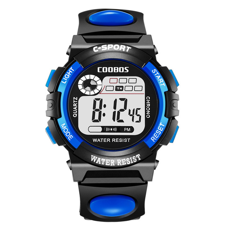 1pcs sports electronic watch led waterproof multifunction watches men and women or for kids