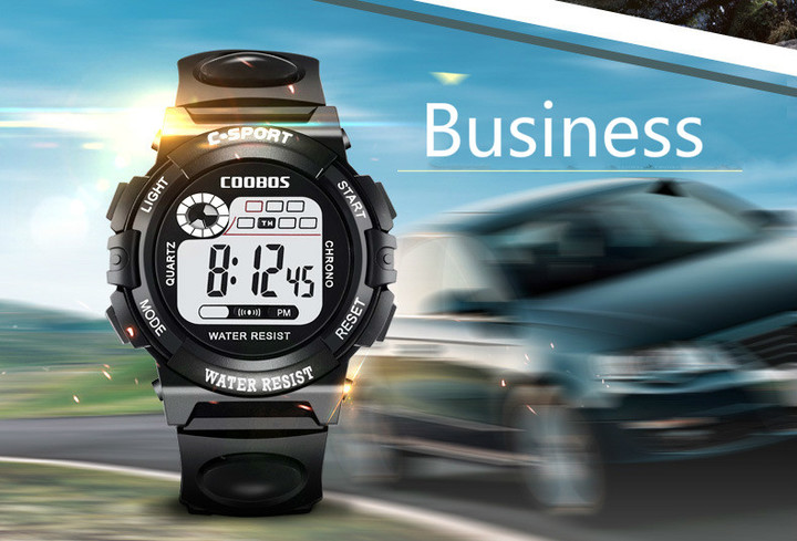 1pcs sports electronic watch led waterproof multifunction watches men and women or for kids