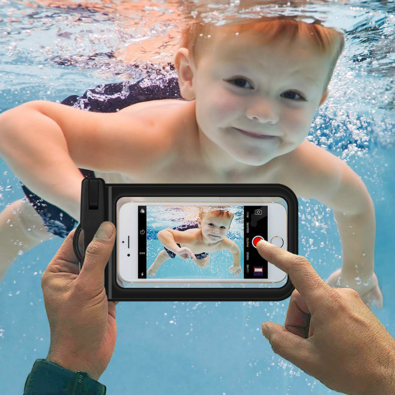 Transparent PVC Waterproof Phone Bag for ouotdoor drifting diving sealed swimming  waterproof bag