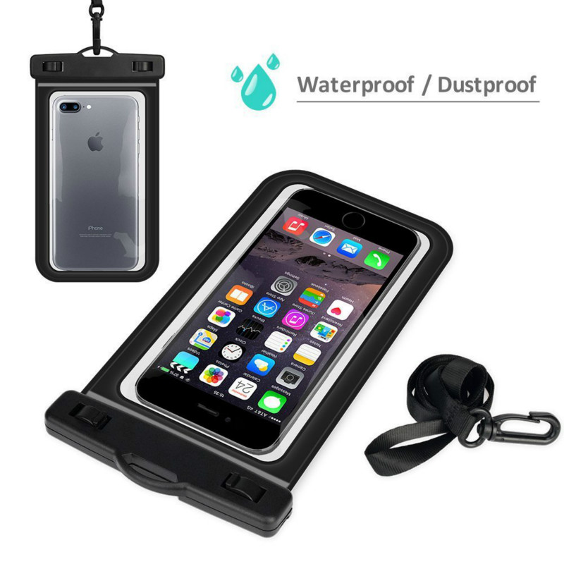 Transparent PVC Waterproof Phone Bag for ouotdoor drifting diving sealed swimming  waterproof bag