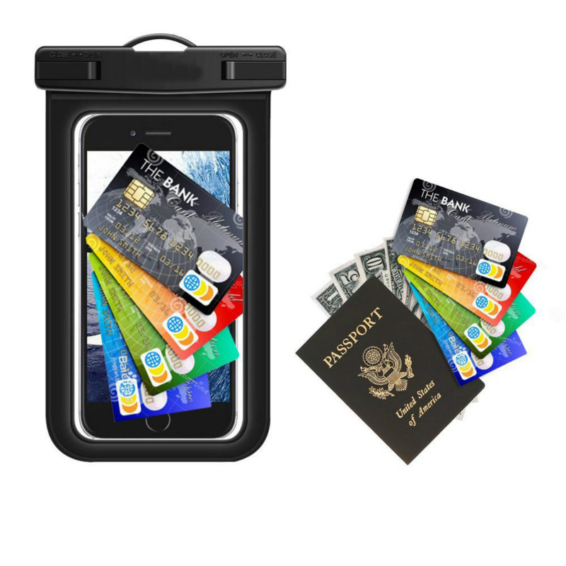 Transparent PVC Waterproof Phone Bag for ouotdoor drifting diving sealed swimming  waterproof bag