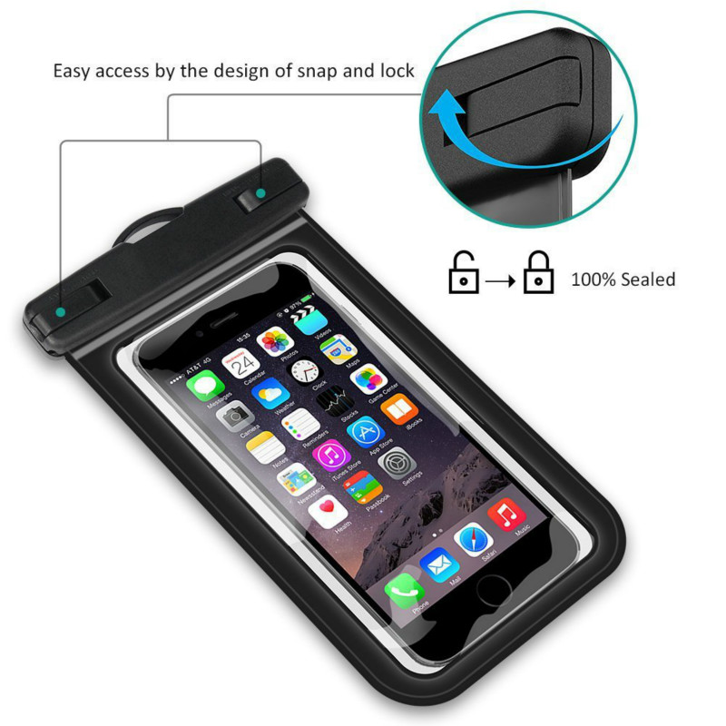 Transparent PVC Waterproof Phone Bag for ouotdoor drifting diving sealed swimming  waterproof bag