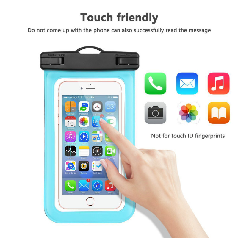 Transparent PVC Waterproof Phone Bag for ouotdoor drifting diving sealed swimming  waterproof bag