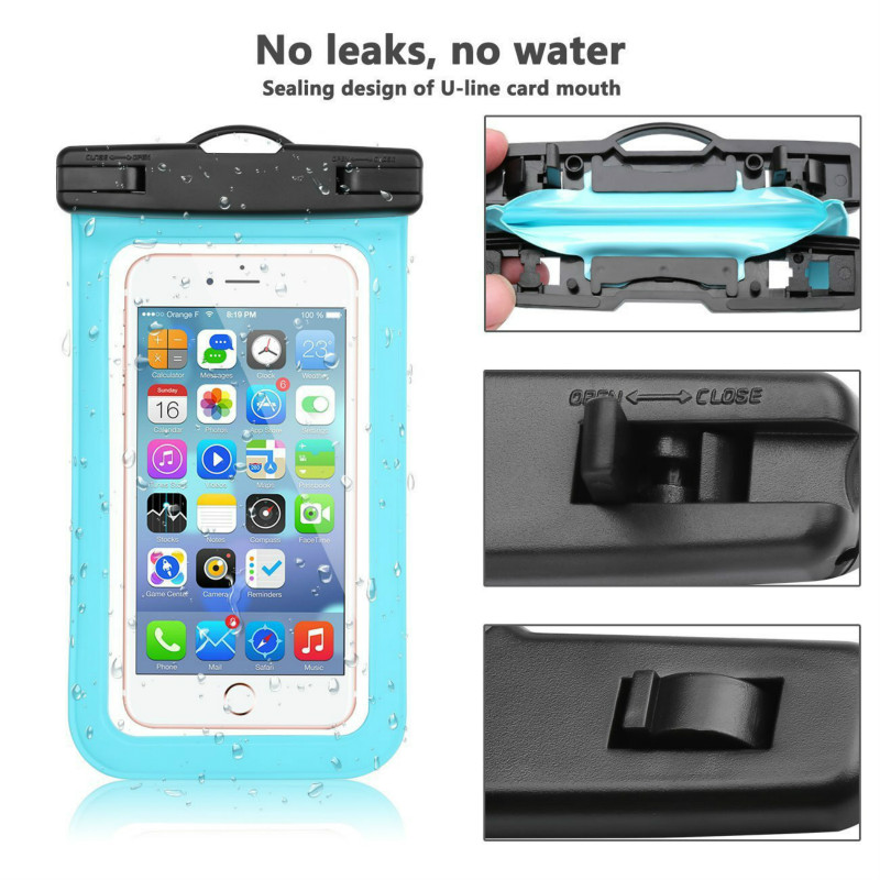Transparent PVC Waterproof Phone Bag for ouotdoor drifting diving sealed swimming  waterproof bag