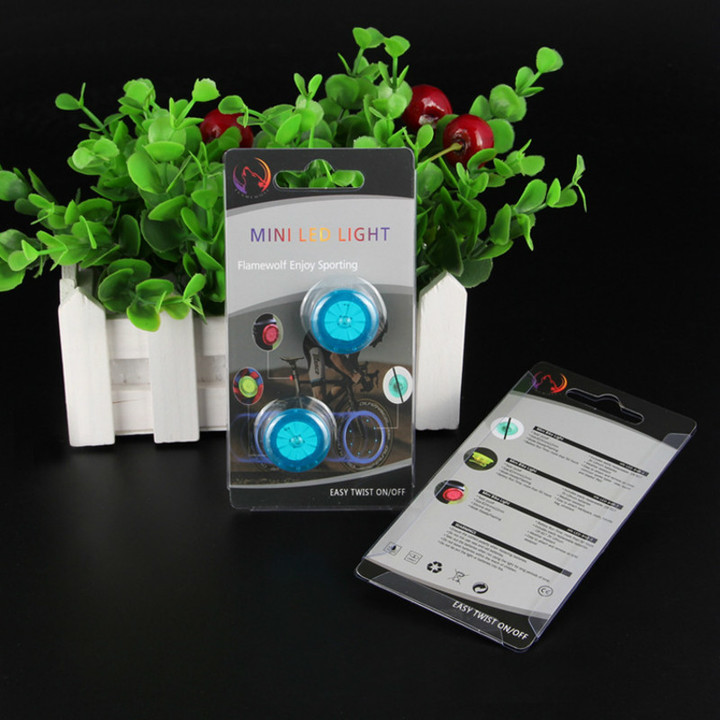 2PCS Bicycles spoke lights mountain bikes lamp led lights wheel decorative lights bikers accessories