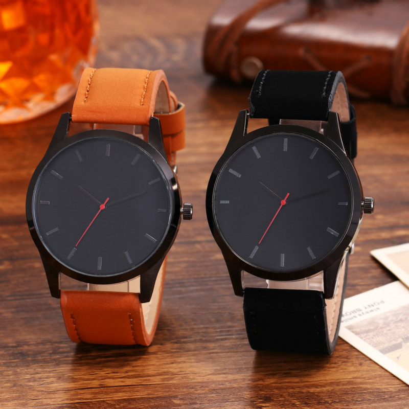 New business watches men hot sales fashion casual scrub quartz watchs wristwatches wristband watche