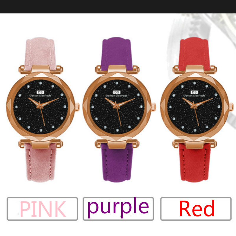 Star Sky 12 Diamond Belt watches women student ladies youth creative fashion watchs new arrival gift