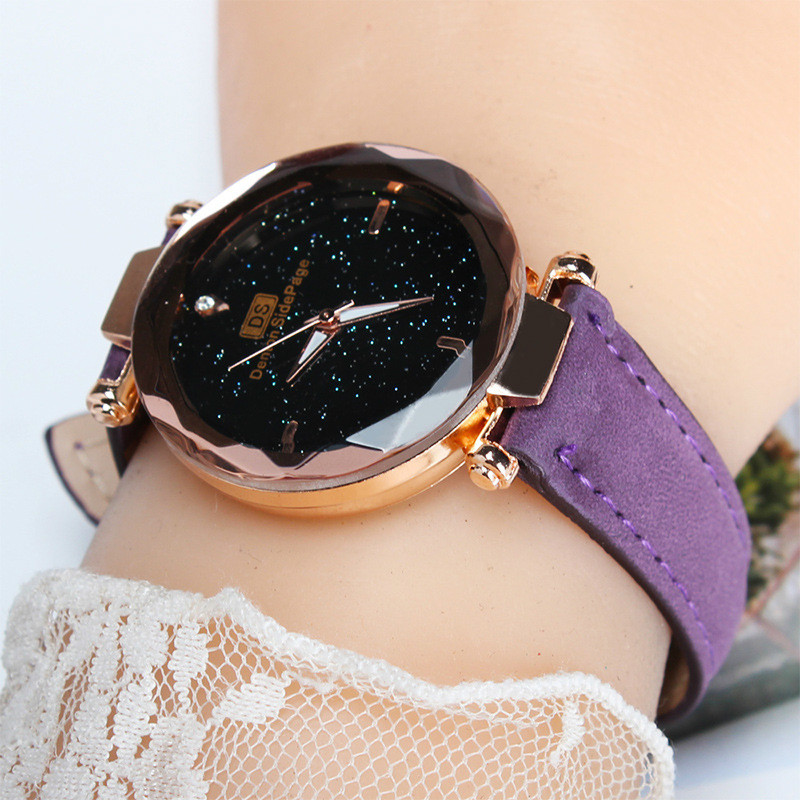 Star Sky 12 Diamond Belt watches women student ladies youth creative fashion watchs new arrival gift