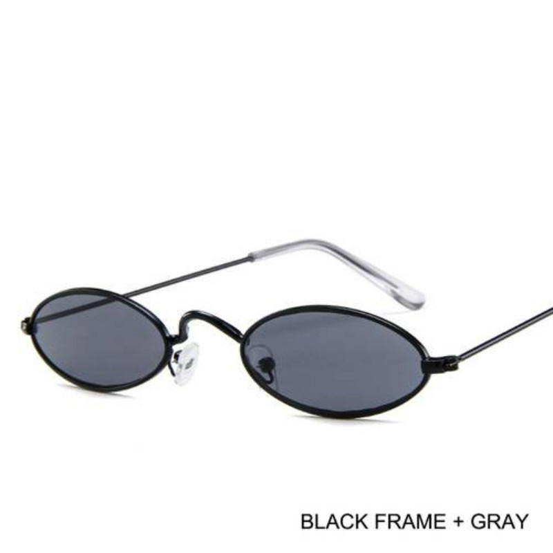 2018 New Vintage Trendy Small Oval Frame Sunglasses Women&apos;s Retro Fashion Shades  dress up Glasses