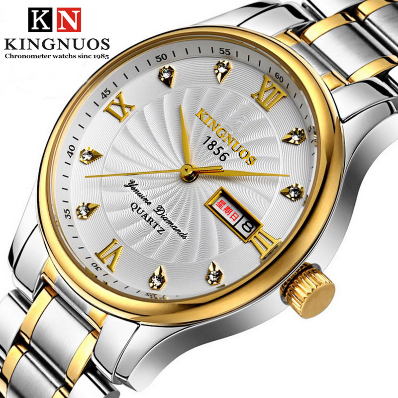 Ultra-thin waterproof stainless steel quartz watches men watched student gold watch wristwatches