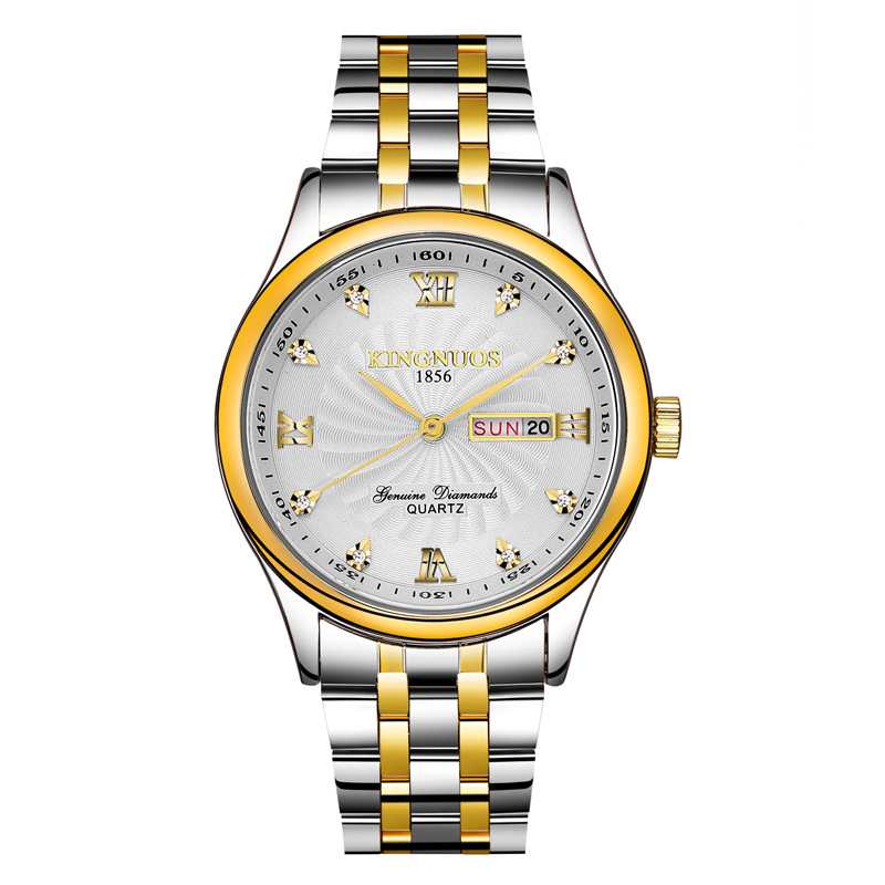 Ultra-thin waterproof stainless steel quartz watches men watched student gold watch wristwatches