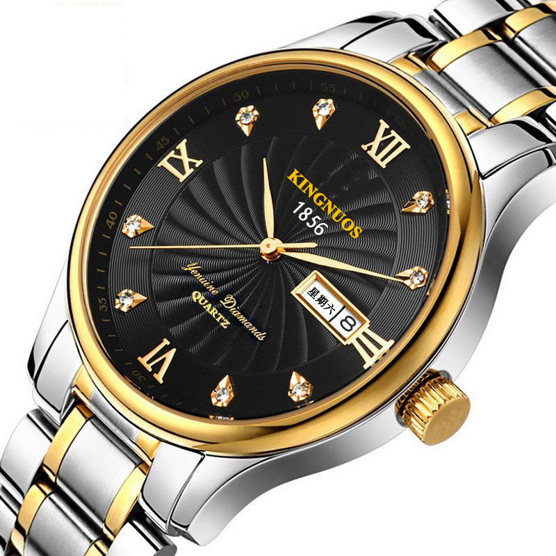 Ultra-thin waterproof stainless steel quartz watches men watched student gold watch wristwatches