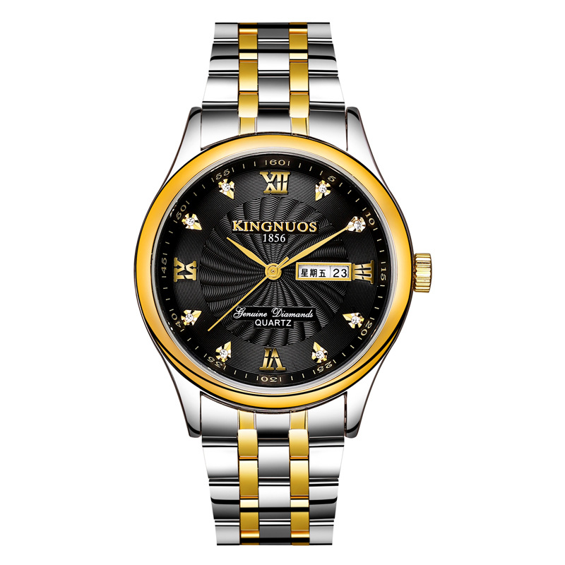 Ultra-thin waterproof stainless steel quartz watches men watched student gold watch wristwatches