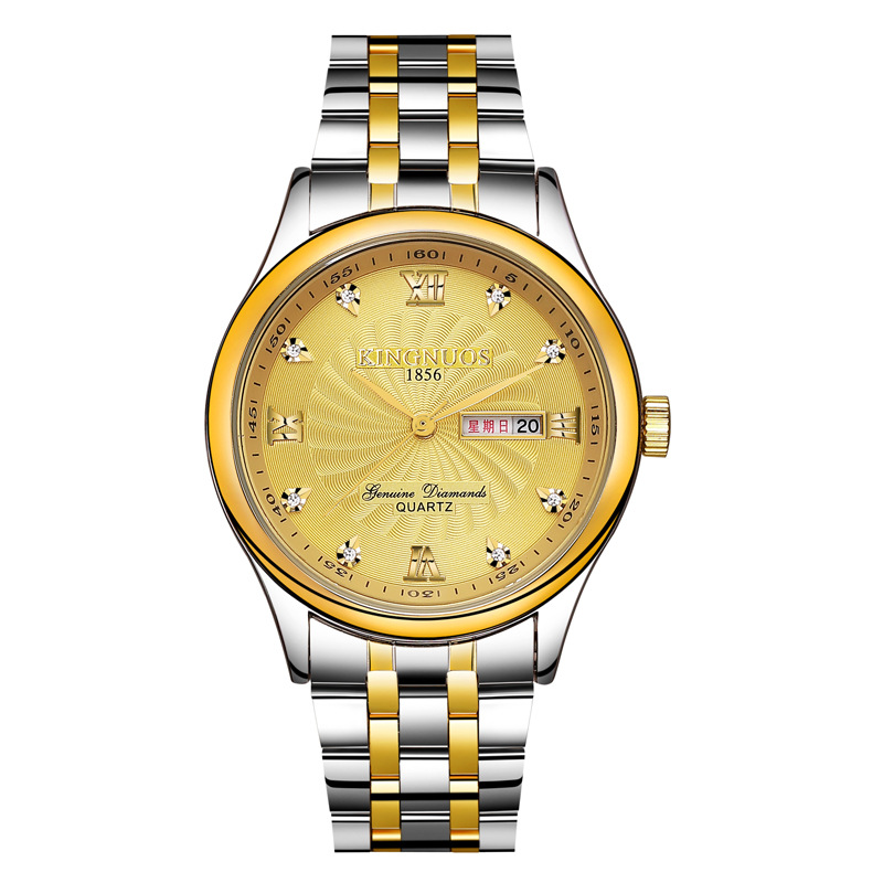 Ultra-thin waterproof stainless steel quartz watches men watched student gold watch wristwatches