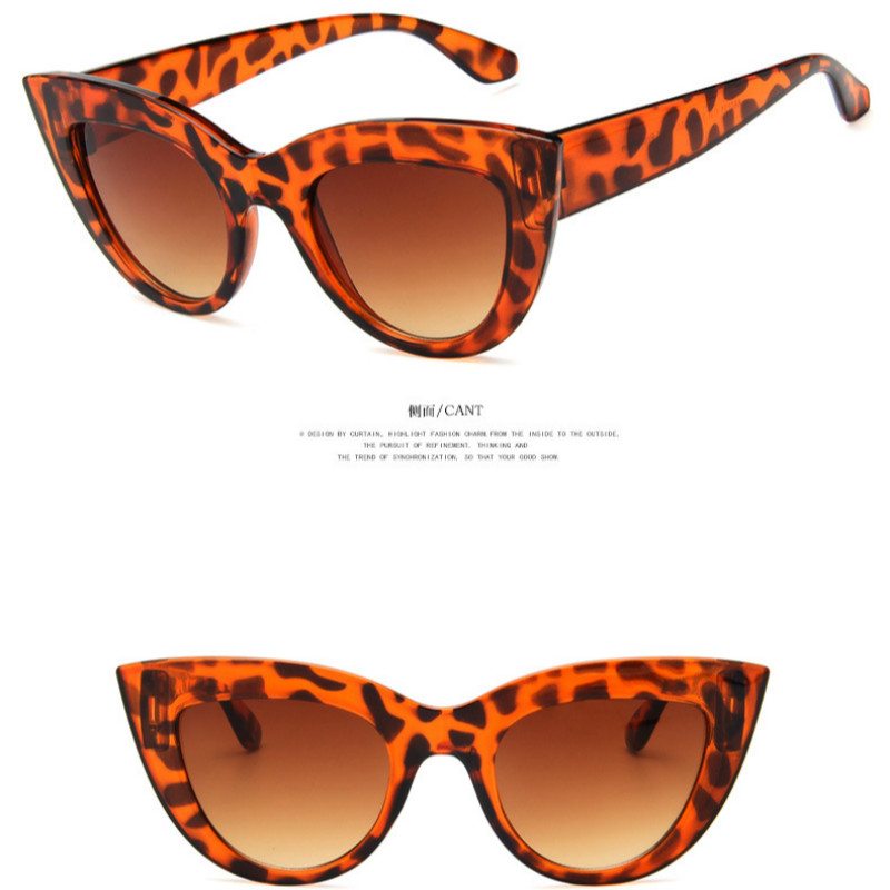 Cat Eye Women Sunglasses ladies Lens Vintage Shaped Europe and America Sun Glasses Female Eyewear