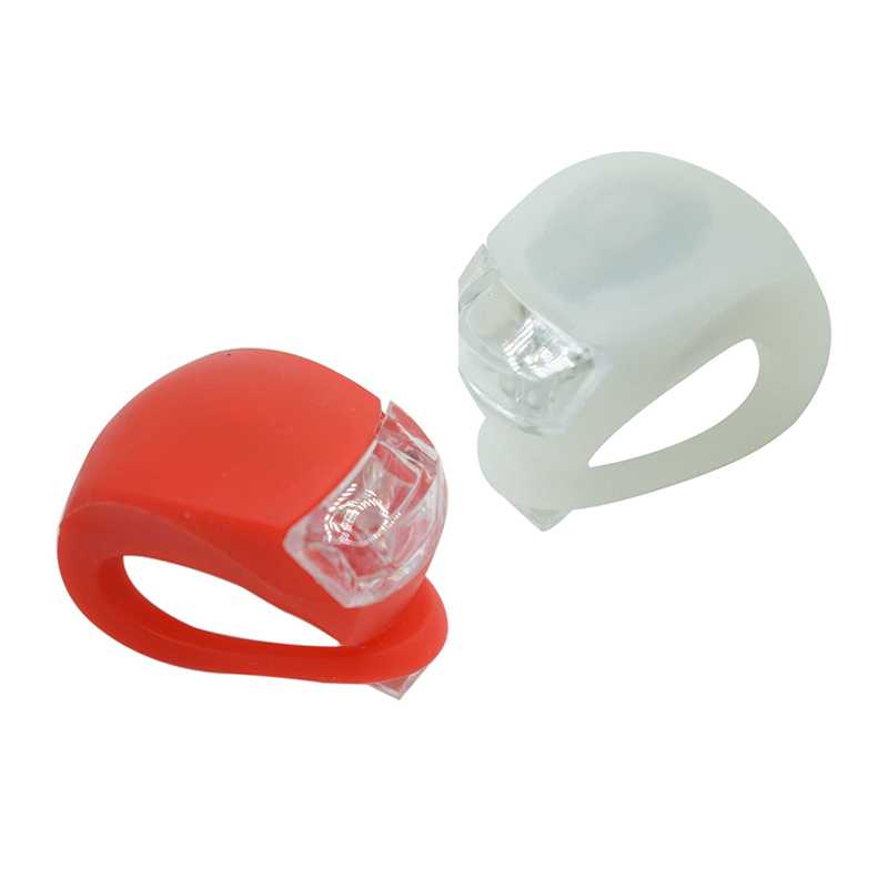 2PCS Bicycles Light Silicone LED Head Front Rear Wheel Bike Light Lamp Waterproof Cycling Accessorie