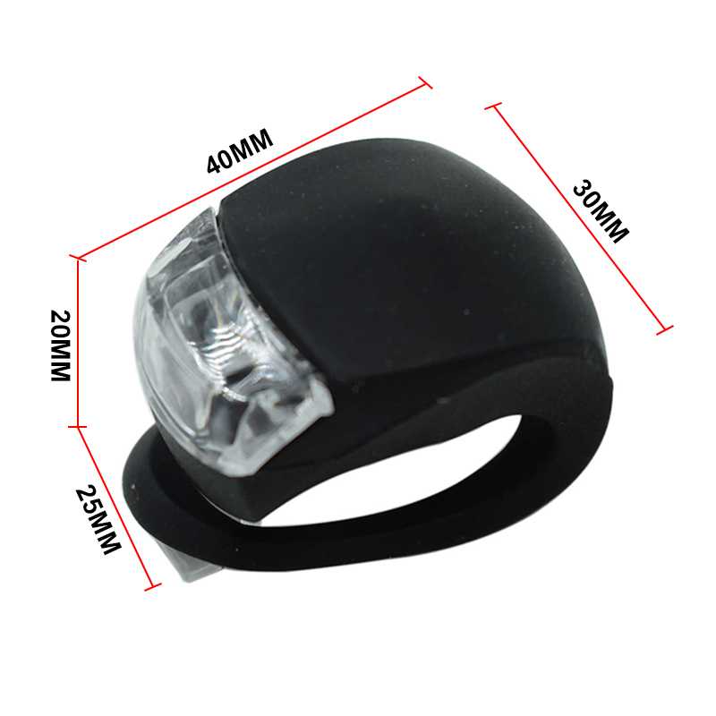 2PCS Bicycles Light Silicone LED Head Front Rear Wheel Bike Light Lamp Waterproof Cycling Accessorie