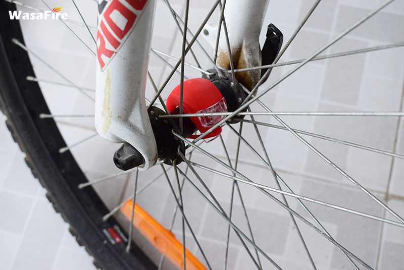 2PCS Bicycles Light Silicone LED Head Front Rear Wheel Bike Light Lamp Waterproof Cycling Accessorie