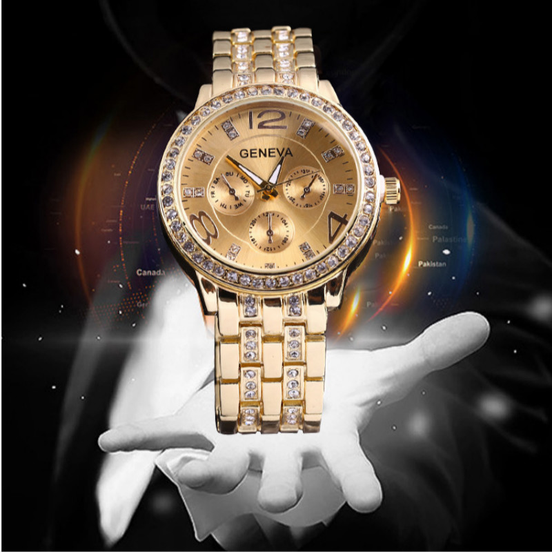 Quartz watches men and women Steel belt and diamond watchs watche ladies fashions watched