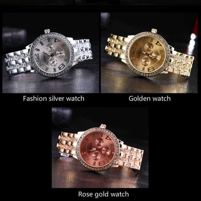 Quartz watches men and women Steel belt and diamond watchs watche ladies fashions watched