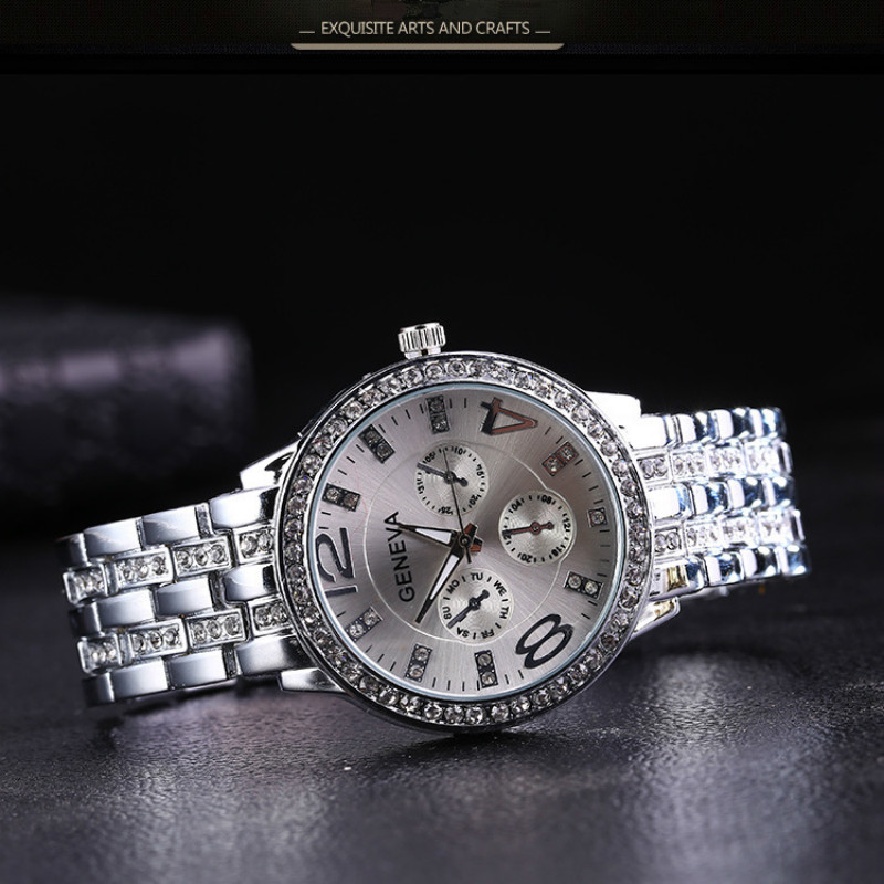 Quartz watches men and women Steel belt and diamond watchs watche ladies fashions watched