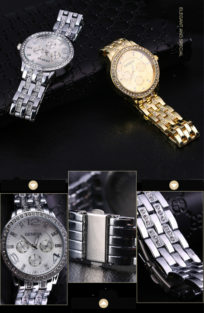 Quartz watches men and women Steel belt and diamond watchs watche ladies fashions watched
