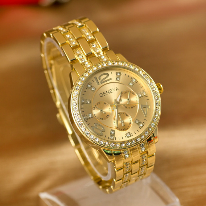 Quartz watches men and women Steel belt and diamond watchs watche ladies fashions watched
