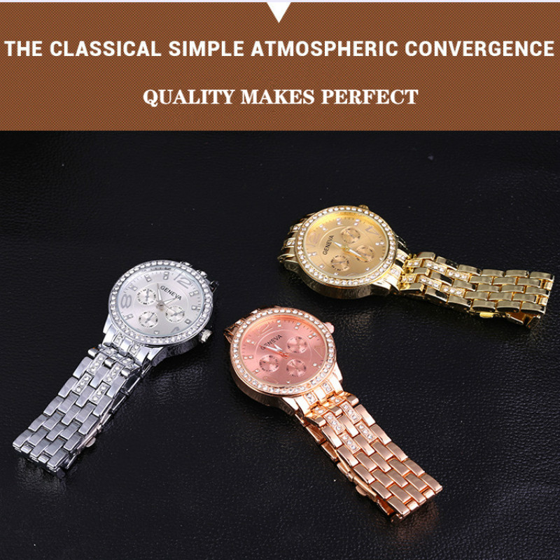 Quartz watches men and women Steel belt and diamond watchs watche ladies fashions watched