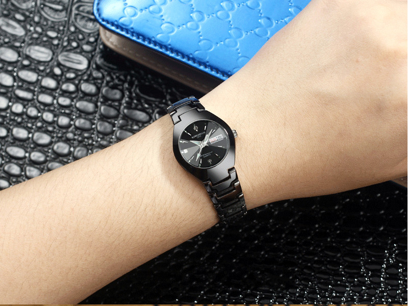 Couple watch quartz watches men women steel belt luminous watch double calendar watch ladies watches