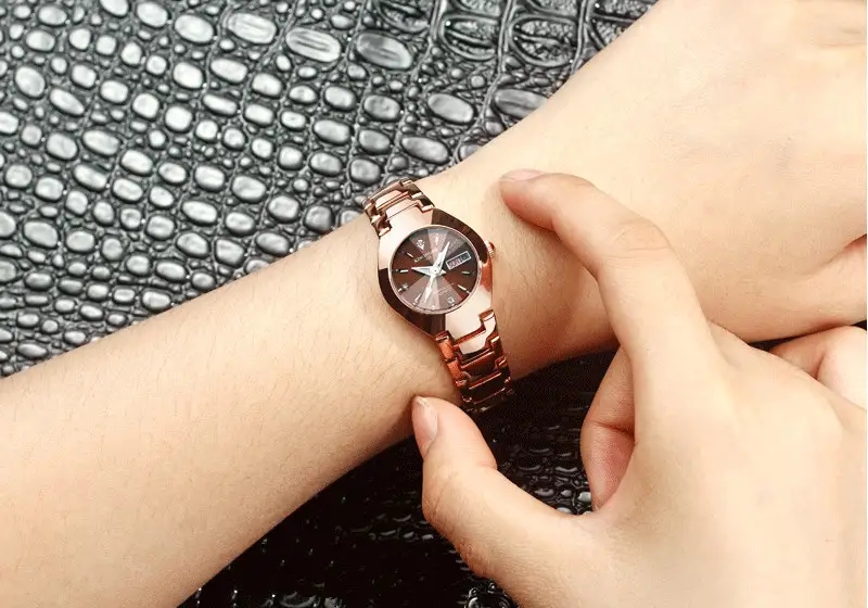 Couple watch quartz watches men women steel belt luminous watch double calendar watch ladies watches