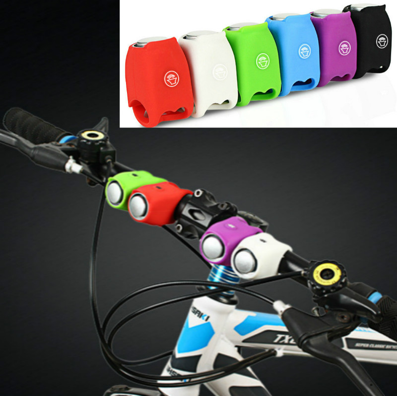 Bicycle electric horn mountain bike bell silicone personality bell ring riding accessories
